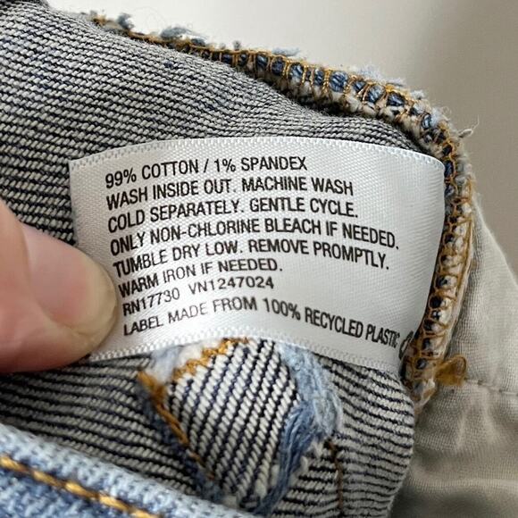 Wild Fable Women's High Rise Straight Distressed Jeans 6 Med Wash Stretch Denim - Picture 9 of 9